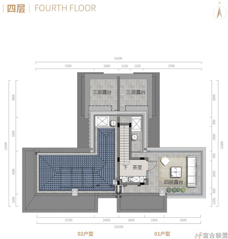 别墅四层 4房2厅4卫 建筑面积180-191平米.jpg