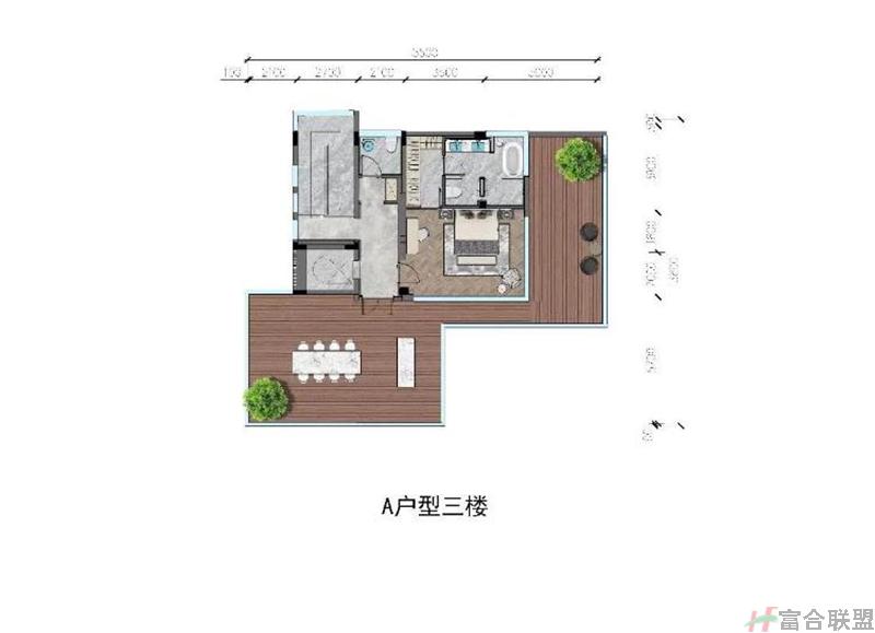 A户型5房3厅8卫1书房1保姆房 建筑面积347.21平米 三层.jpg