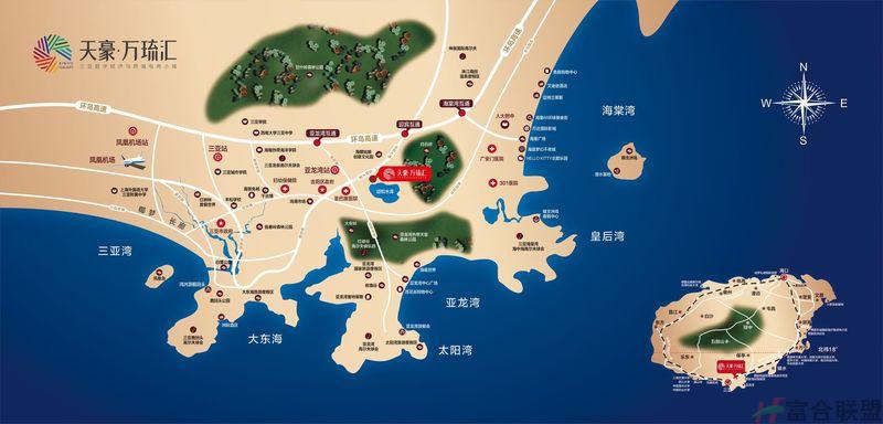 天豪万琉汇区位图 