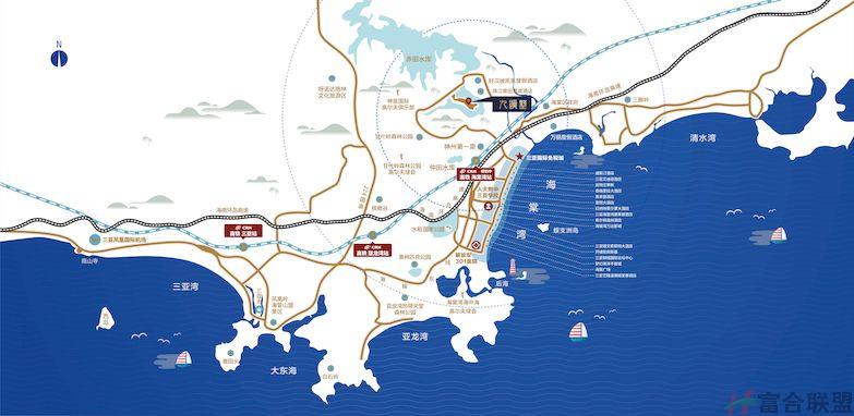 海棠湾九溪墅区位图 